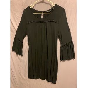 Black long sleeve pocket dress